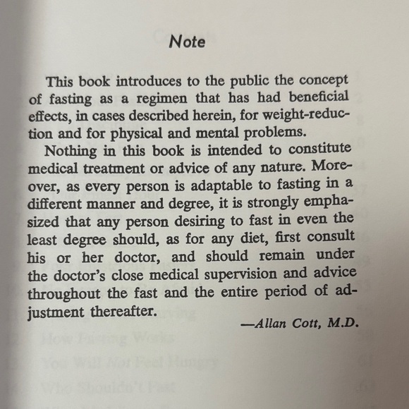 Fasting: The Ultimate Diet Book by Alan Cott, M.D. - Borders Bookmark 1998 - Picture 4 of 8